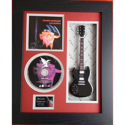 Framed 10" Mini Guitar with CD and Album artwork