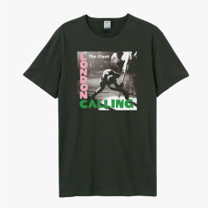 Clash - London Calling Amplified MEDIUM Vintage Charcoal T Shirt