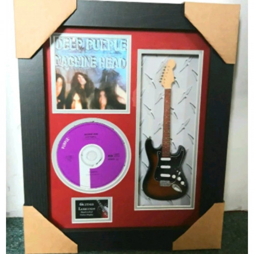 Framed 10" Mini Guitar with CD and Album artwork