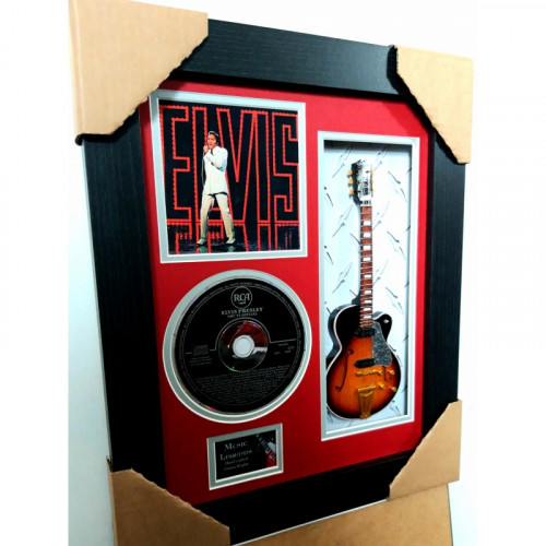 Framed 10" Mini Guitar with CD and Album artwork