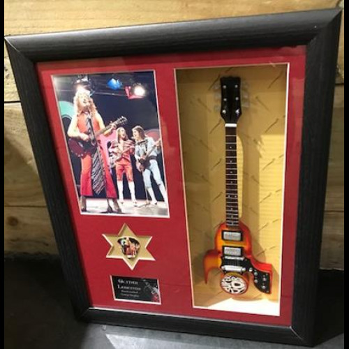 Framed Mini Guitar