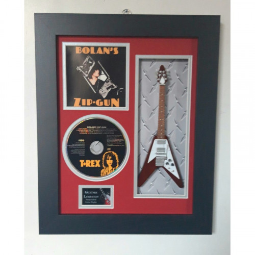 Framed 10" Mini Guitar with CD and Album artwork