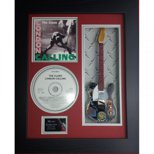 Framed 10" Mini Guitar with CD and Album artwork