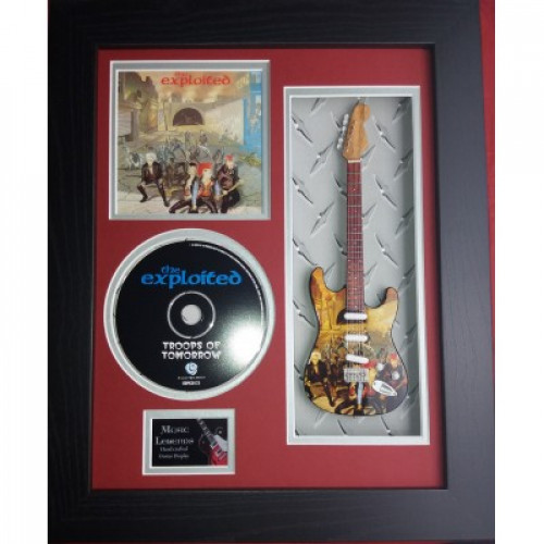 Framed 10" Mini Guitar with CD and Album artwork