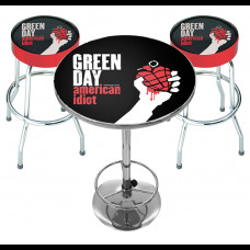 2 x Green Day Bar Stools plus Table