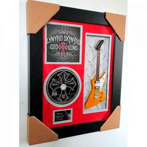 Framed 10" Mini Guitar with CD and Album artwork