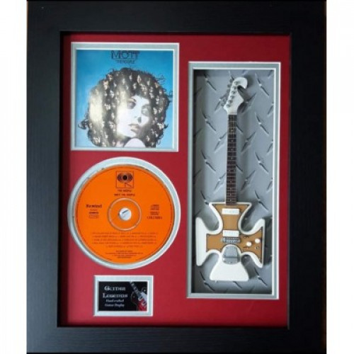 Framed 10" Mini Guitar with CD and Album artwork