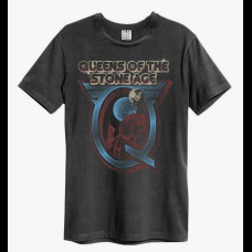 Queens Of The Stone Age Outer Space Amplified Large Vintage Charcoal T Shirt