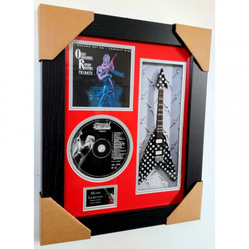 Framed 10" Mini Guitar with CD and Album artwork