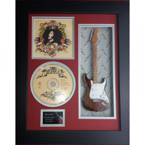 Framed 10" Mini Guitar with CD and Album artwork