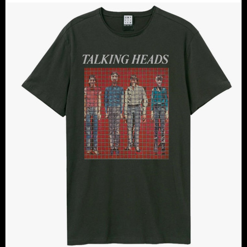 Talking Heads Buildings And Food Amplified Vintage Charcoal XXL T Shirt